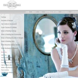 #Bridal #jewellery #website Fletcher & Grace. Proudly designed by #BlueSoap in #Sydney